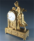 Picture of CA0536 Fine French Empire mantel clock by Revel