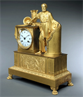 Picture of CA0535 Fine French Empire Hippocrates Mantel Clock