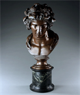 Picture of Grand Tour bronze bust of the Lansdowne Antinous