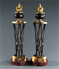 Picture of CA0451 Rare Pair of Thomas Hope Athenienne candlesticks