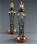 Picture of CA0451 Rare Pair of Thomas Hope Athenienne candlesticks