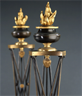 Picture of CA0451 Rare Pair of Thomas Hope Athenienne candlesticks