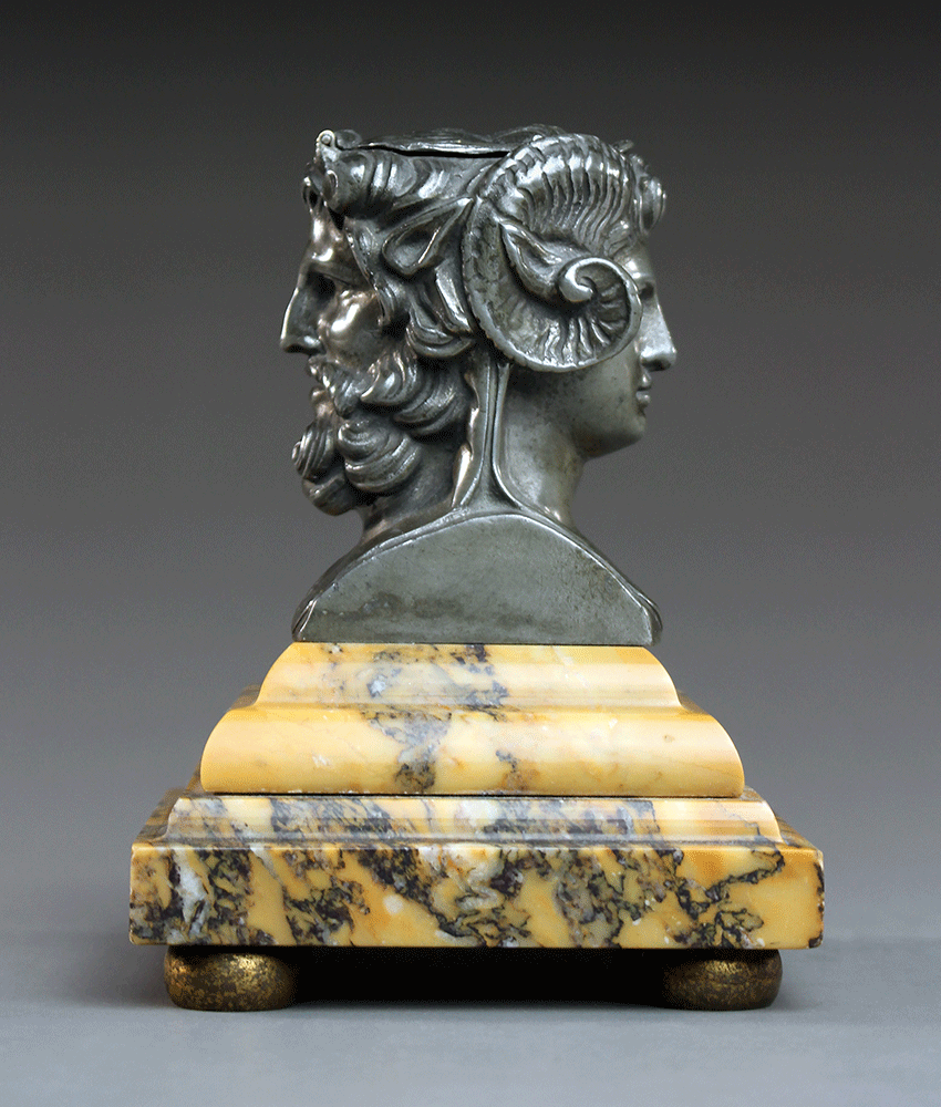ZeusAmmon and Alexander the Great Janus inkwell.