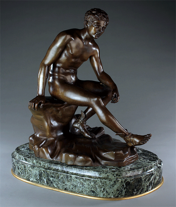 Picture of CA0561 Large Grand Tour Bronze of the Seated Hermes 