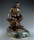 Picture of CA0561 Large Grand Tour Bronze of the Seated Hermes 
