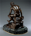 Picture of CA0561 Large Grand Tour Bronze of the Seated Hermes 