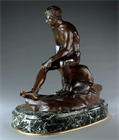 Picture of CA0561 Large Grand Tour Bronze of the Seated Hermes 