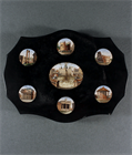 Picture of CA0543 Micromosaic paperweight with seven views or Rome