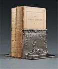 Picture of CA0565 Egyptian Revival patinated Bronze Cast Iron Bookends