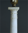 Picture of CA0547 Mid 20th Century Classical Marble Column Table Lamps
