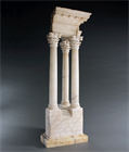 Picture of CA0491 Large Grand Tour Alabaster Temple of Vespasian