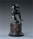 Picture of Small Grand Tour Spinario on Rosso Levanto marble base