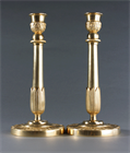 Picture of CA0527 French Empire gilt bronze candlesticks