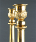 Picture of CA0527 French Empire gilt bronze candlesticks