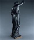 Picture of CA0519 19th Century bronze of a Young Woman Plucking Rose Petals by Aimé Millet 