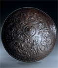 Picture of CA0515 Fine cast iron wall shield depicting a classical battle