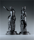 Picture of Grand Tour bronze pairing of the Venus of Capua and the Venus Callipyge