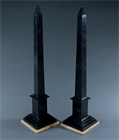 Picture of CA0501 Rare Pair of Grand Tour Marble Lateran and Flamino obelisks