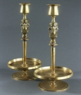 Picture of CA0500 Unusual pair of French Egyptian Revival candlesticks