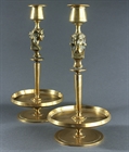 Picture of CA0500 Unusual pair of French Egyptian Revival candlesticks