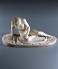 Picture of CA0493  Grand Tour Carved Alabaster Sculpture of The Dying Gaul