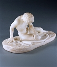 Picture of CA0493  Grand Tour Carved Alabaster Sculpture of The Dying Gaul