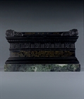 Picture of CA0492 Large Grand Tour black marble model of the Tomb of Scipio