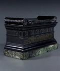 Picture of CA0492 Large Grand Tour black marble model of the Tomb of Scipio