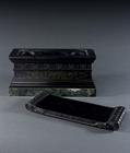 Picture of CA0492 Large Grand Tour black marble model of the Tomb of Scipio