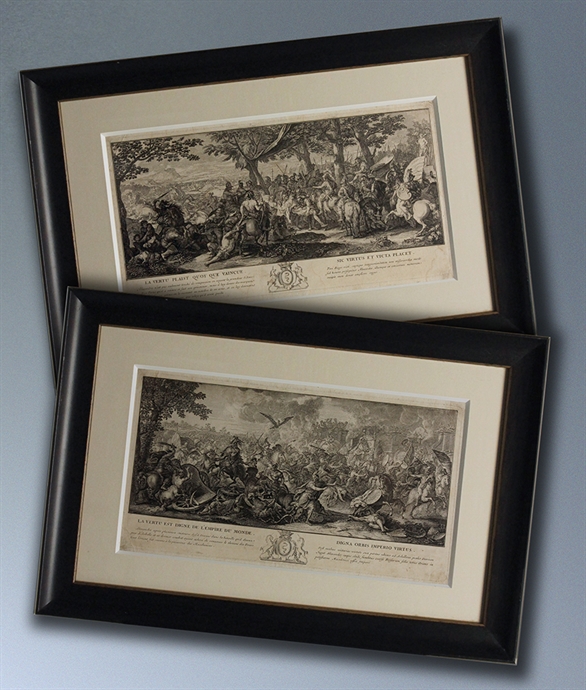 Picture of CA0476 A fine pair of prints from the Triumphs of Alexander series by Le Brun