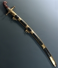 Picture of Georgian Agate Hilted Mameluke Presentation Sabre by Salter and Co and bearing the crest of Lord Grenville