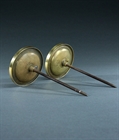 Picture of Fine pair of French Empire curtain tie backs 