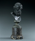 Picture of CA0456 Grand Tour bronze bust of Dionysus signed Sommer