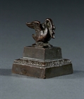 Picture of CA0448 French Empire bronze swan paperweight