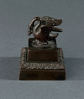 Picture of CA0448 French Empire bronze swan paperweight