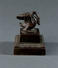 Picture of CA0448 French Empire bronze swan paperweight