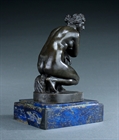 Picture of CA0443 18th century Grand Tour Cabinet Bronze of the Crouching Venus