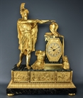 Picture of Important Monumental French Empire Achilles Clock