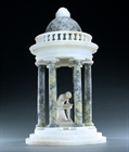 Picture of CA0437 Large Grand Tour Alabaster model of a classical Cupola