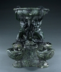 Picture of CA0420 Grand Tour Model of the Fontana delle Tartarughe in Bronze and Serpentine Marble