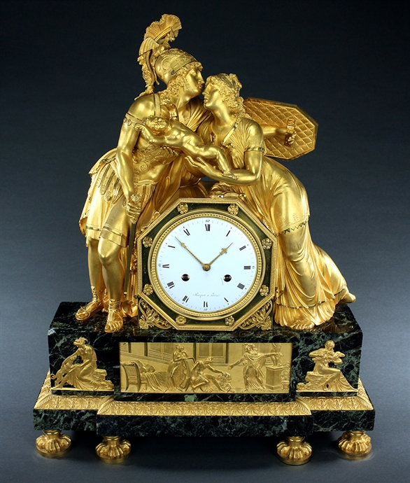 Picture of Extremely fine French Empire Hector and Andromache clock