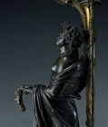 Picture of Fine candelabrum on substantial Giallo Antico marble base