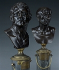Picture of CA0405 Rare pair of Grand Tour Bronze Senators in the manner of Righetti