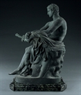 Picture of CA0393 Grand Tour Italian patinated bronze of the Ludovisi Mars