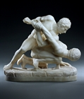 Picture of Large Grand Tour alabaster model of the Pancrastinae or Wrestlers 