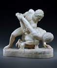 Picture of CA0390 Large Grand Tour alabaster model of the Pancrastinae or Wrestlers 