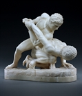 Picture of Large Grand Tour alabaster model of the Pancrastinae or Wrestlers 