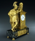 Picture of Fine French Empire clock of Alcibiades with the bust of Socrates 