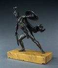 Picture of Grand Tour pair of patinated bronze classical warriors after David