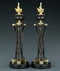 Picture of CA0342 Rare pair of English Regency Thomas Hope athenienne candlesticks